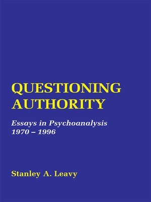 cover image of Questioning Authority